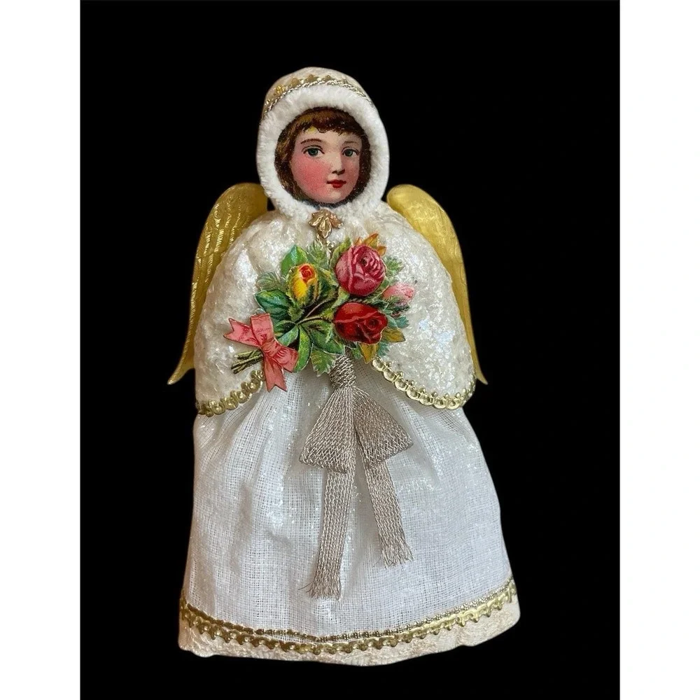 Blumchen Snow‎ Angel Victorian Style Ornament Angelic Topper Little Holly BB117